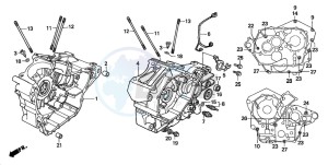 VT750DC SHADOW drawing CRANKCASE