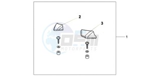 XL700VA9 France - (F / ABS CMF SPC) drawing PILLION ARM REST SET