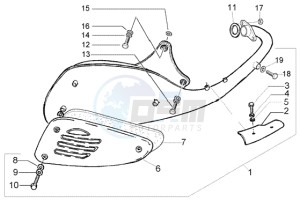 Liberty 125 Leader RST drawing Catalytic silencer