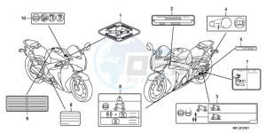 CBR1000RRA France - (F / CMF HRC) drawing CAUTION LABEL (2)