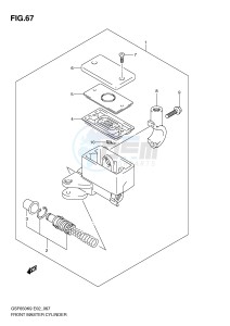 GSF650 (E2) Bandit drawing FRONT MASTER CYLINDER (GSF650K9 AK9 UK9 UAK9 L0 AL0 UL0 UAL0)