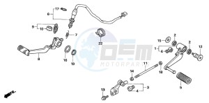 CB1300A CB1300SUPER FOUR drawing PEDAL