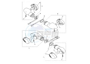 YZF R 6 600 drawing FLASHER LIGHT