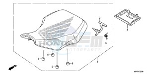 TRX420TMD TRX420 Europe Direct - (ED) drawing SEAT