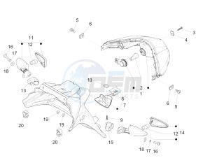 Fly 150 4T 3V ie (USA) drawing Rear headlamps - Turn signal lamps