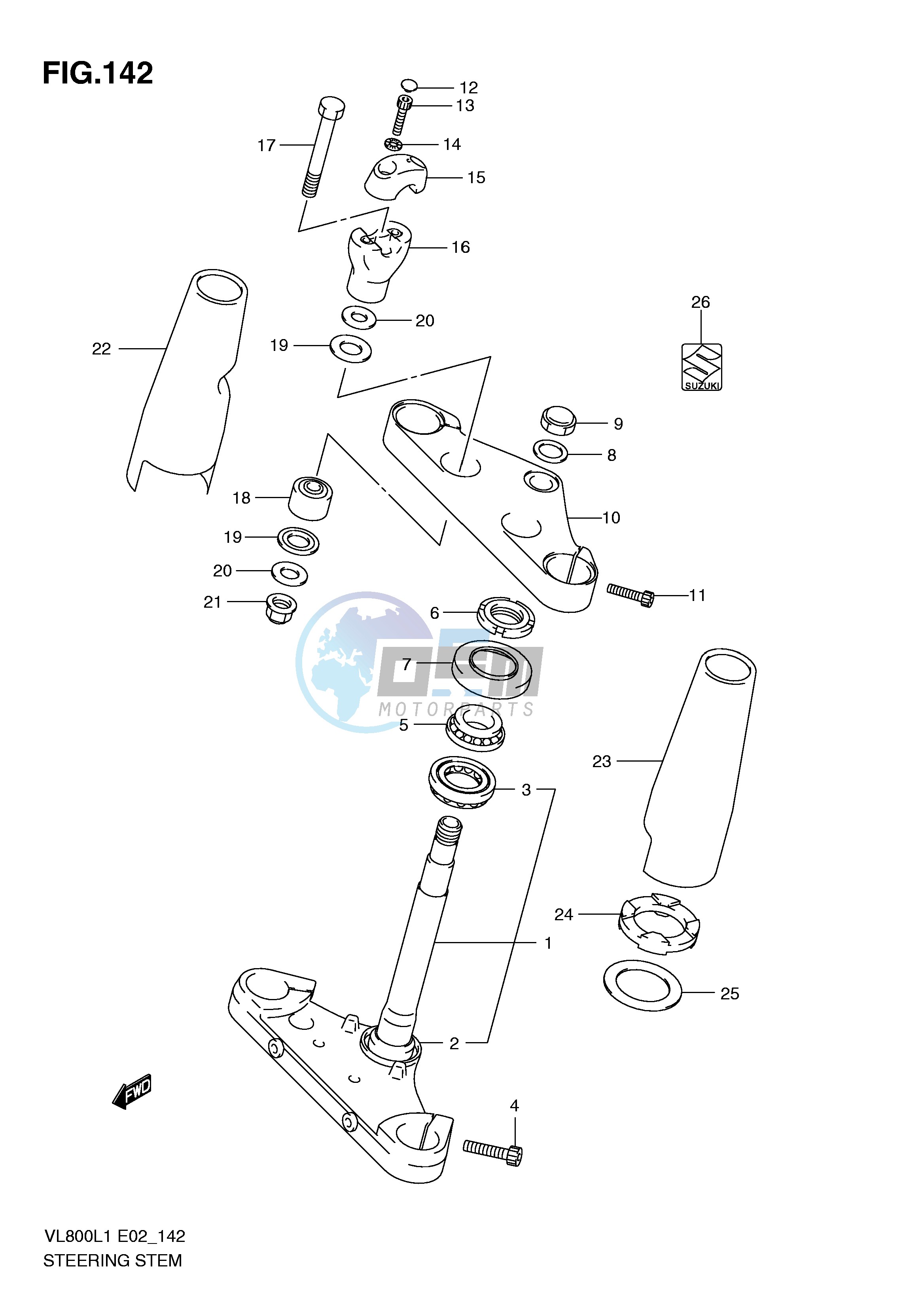 STEERING STEM (VL800CL1 E2)