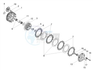 SX 50 FACTORY E4 (EMEA) drawing Clutch