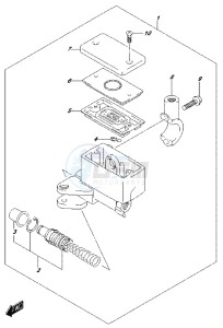 DL650 drawing FRONT MASTER CYLINDER