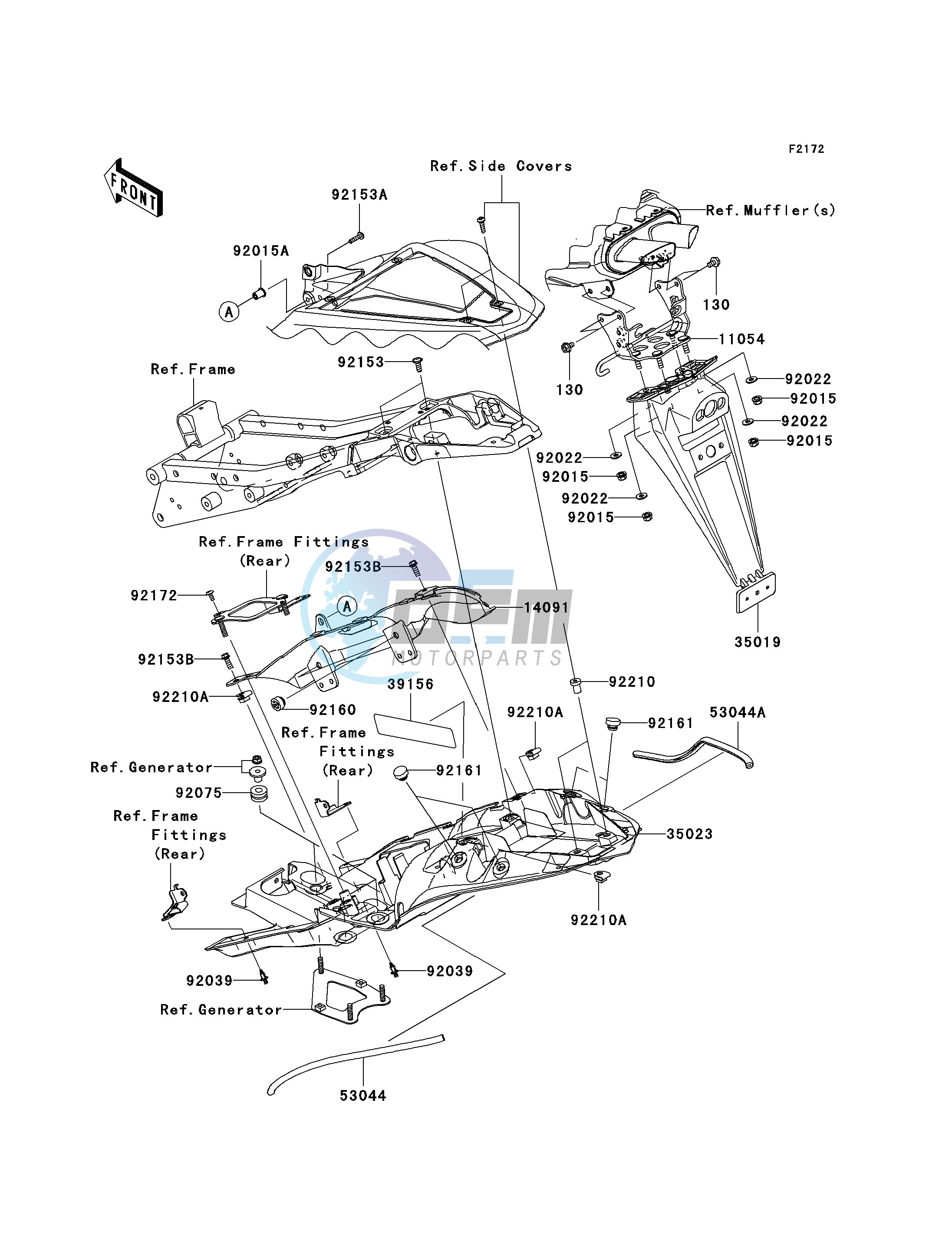 REAR FENDER-- S- -