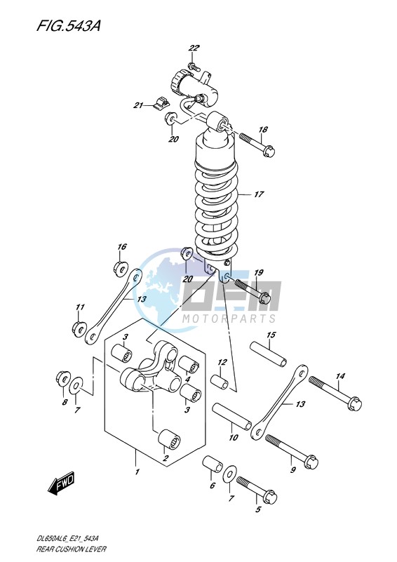 REAR CUSHION LEVER