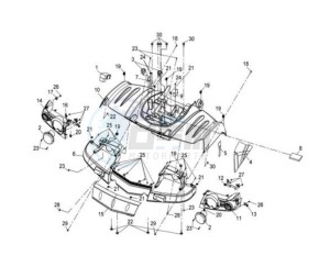 QUAD LANDER 300S drawing REAR FENDER