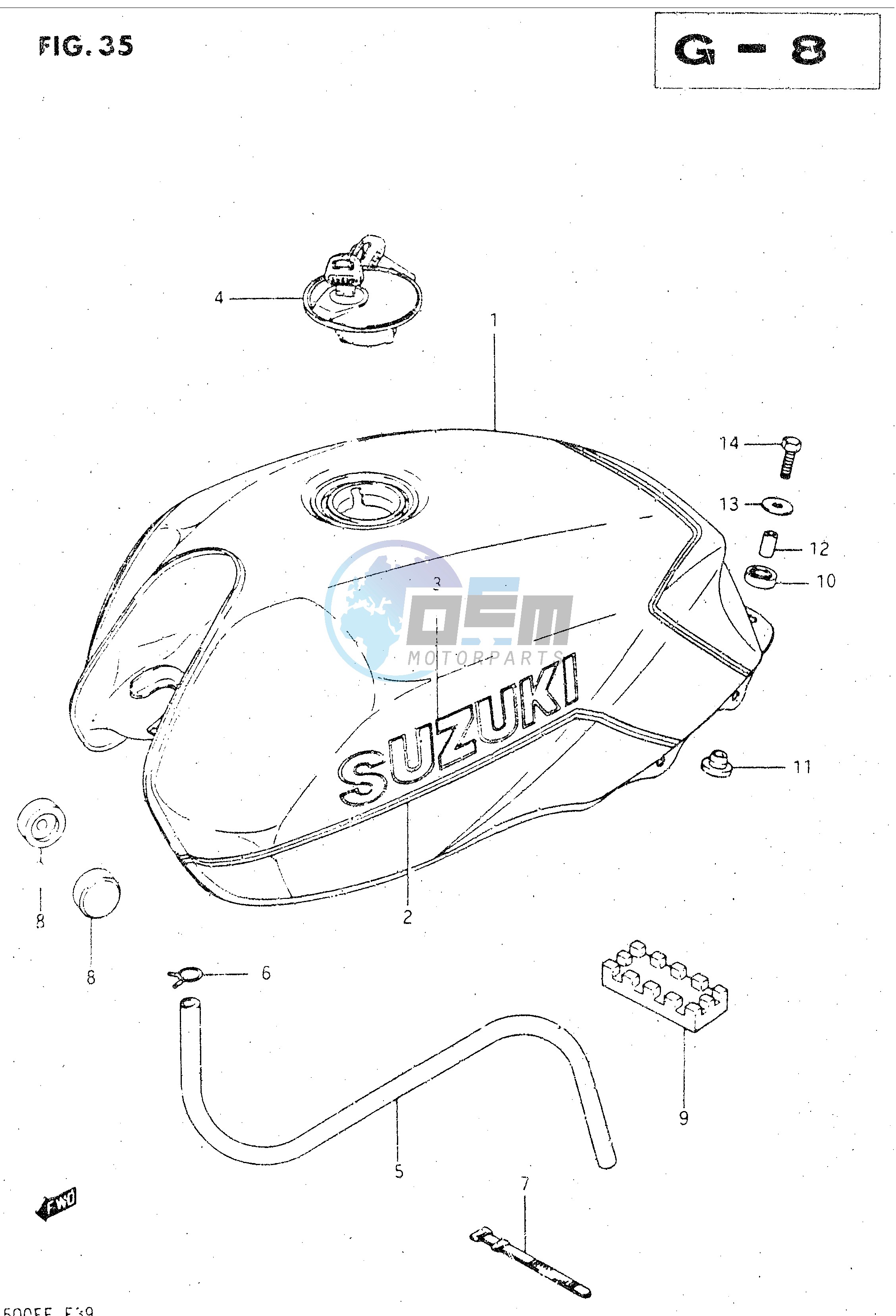 FUEL TANK (GSX500EF)