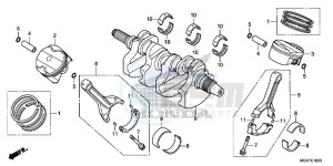 VFR1200XDF CrossTourer - VFR1200X Dual Clutch 2ED - (2ED) drawing CRANKSHAFT/ PI STON