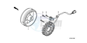 TRX420FEA Australia - (U / 4WD) drawing GENERATOR