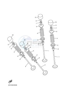 YZF-R6 R6 600 (1JSX) drawing VALVE