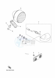 XSR700 MTM690-U (B9J2) drawing TAILLIGHT