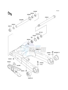 ZX 1100 D [NINJA ZX-11] (D4-D6) [NINJA ZX-11] drawing SWINGARM