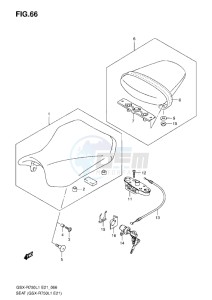 GSX-R750 drawing SEAT L1