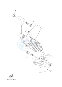 YFM250R YFM25RD RAPTOR 250 (1BTN 1BTP 1BTR) drawing REAR SUSPENSION