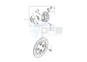 YP MAJESTY 150 drawing FRONT BRAKE CALIPER