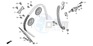 CBR1000RR drawing CAM CHAIN/TENSIONER