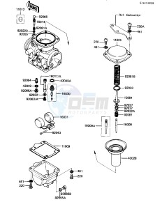 KL 250 A [KLR250] (A5) [KLR250] drawing CARBURETOR PARTS