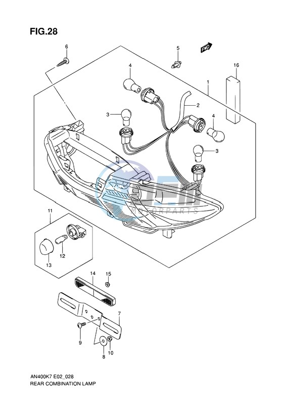 REAR COMBINATION LAMP