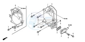 NPS50 drawing CYLINDER HEAD COVER (NPS503/8)