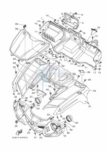 YXM700E YXM70VPXK (B5FF) drawing FRONT FENDER