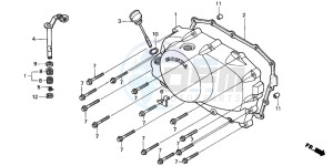 VT750C3 drawing RIGHT CRANKCASE COVER