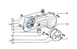 Zip 50 SP Euro 2 drawing Transmission cover