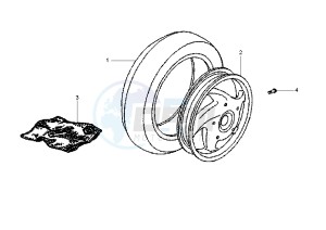 Fly 4T 50 drawing Rear Wheel