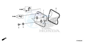 SH300D SH300i UK - (E) drawing CYLINDER HEAD COVER