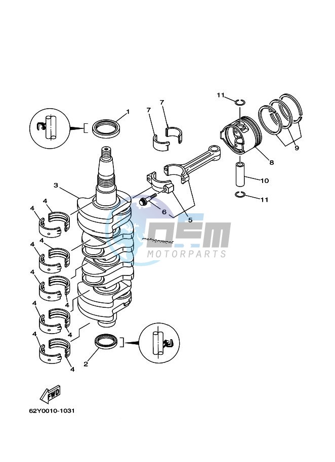 CRANKSHAFT--PISTON