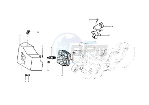 Liberty 50 drawing Cylinder head - Induction Pipe