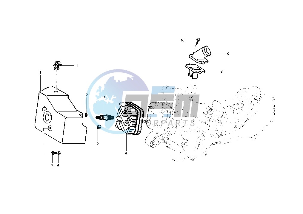 Cylinder head - Induction Pipe