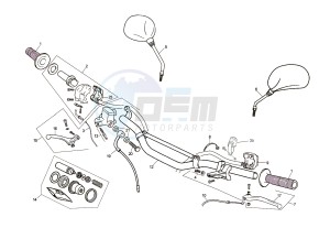 SMX STREET 125 50 drawing CONTROLS -  STEER