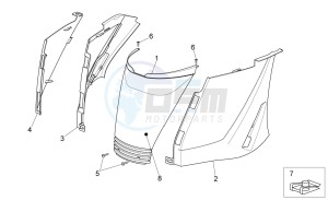 Sport City Street 300 4t 4v e3 drawing Rear body I