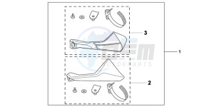 NC700SD NC700S Europe Direct - (ED) drawing KIT  LEG DEFLECTOR