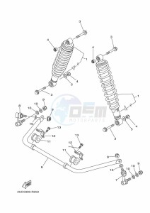 YFM700FWAD GRIZZLY 700 EPS (BLTH) drawing REAR SUSPENSION