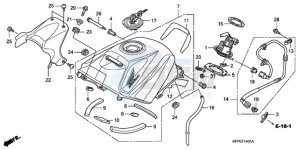 CBR125RW9 Europe Direct - (ED / WH) drawing FUEL TANK (CBR125RW7/RW9/RWA)