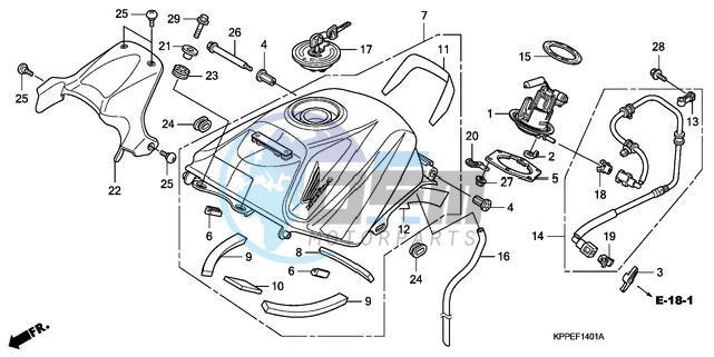 FUEL TANK (CBR125RW7/RW9/RWA)