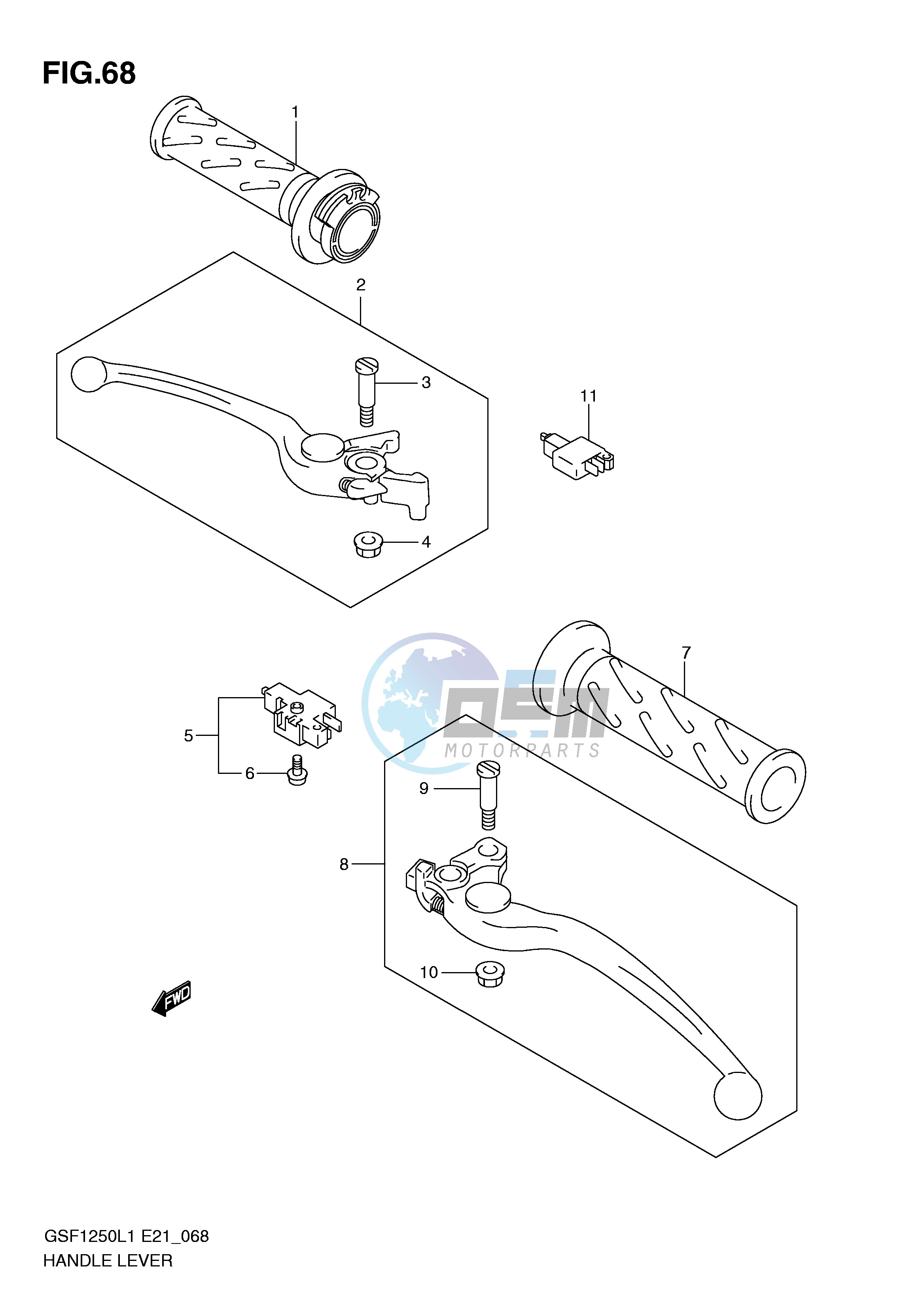 HANDLE LEVER (GSF1250L1 E24)