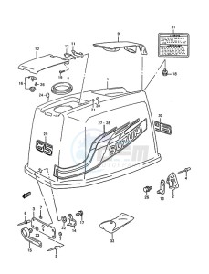 DT 85 drawing Engine Cover (1998 to 2000)