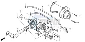 CBR600F drawing WATER PUMP