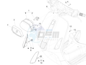 Sprint 50 4T 4V (EMEA) drawing Front headlamps - Turn signal lamps