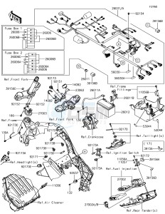 Z1000 ZR1000JHF XX (EU ME A(FRICA) drawing Chassis Electrical Equipment