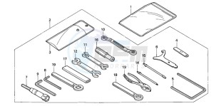 VTR1000F SUPER HAWK drawing TOOLS