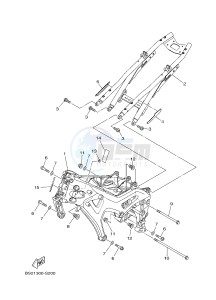 MTN850 MTN-850-A MT-09 ABS (BS2B) drawing FRAME