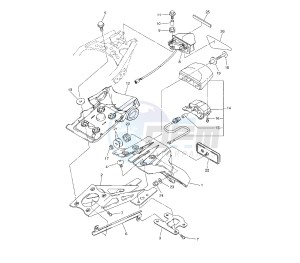 WR X 250 drawing TAILLIGHT